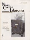 North Carolina Libraries, Vol. 58,  no. 1